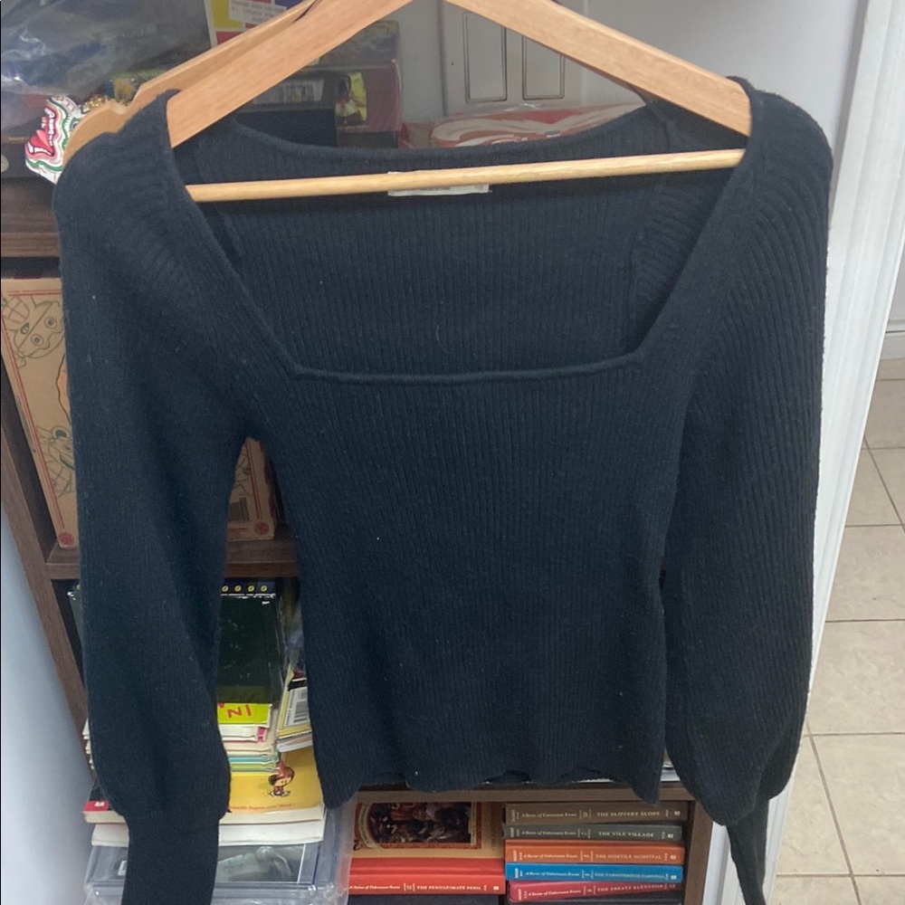 Oak + Fort Black Women's Sweater Top